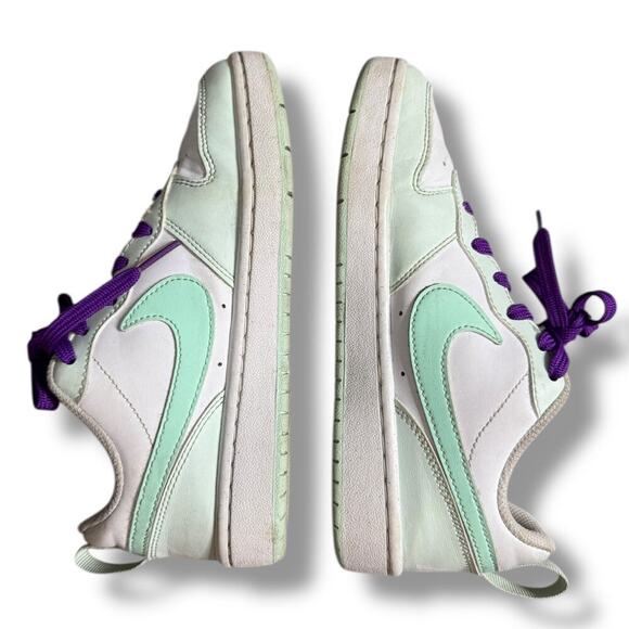 Nike Court Borough Low Recraft Youth Size US 3,5Y White/Mint FZ3539-100 - Picture 3 of 10
